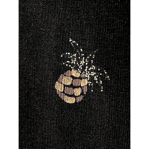 Y2K Ronni Nicole by Ouida Maxi Dress 8P Pineapple Glitter Tropical Whimsigoth - Picture 2 of 6